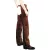 Chaps western piele intoarsă- XS, maro