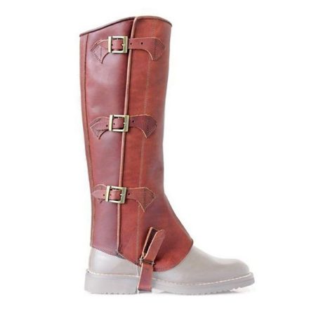 Mini-chips Stiff cu piele, model Maremmano