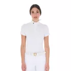 Femei slim fit stretch tricou polo de concurs