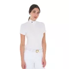 Femei slim fit stretch tricou polo de concurs