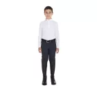 Cămașă de competiție slim fit bărbați, cu trei nasturi