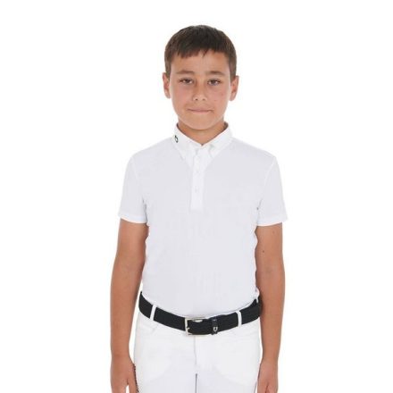 Cămașă de competiție slim fit bărbați, cu patru nasturi