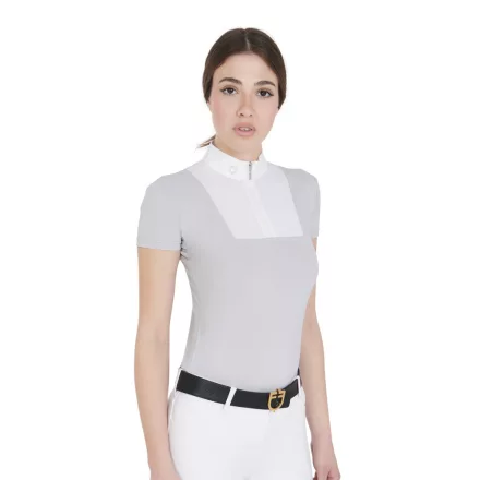 Femei short-sleeved slim fit tricou polo de concurs