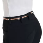 Curea de piele decorată cu lanț rosegold