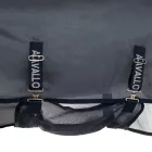 Pătură de zbor din material respirabil cu mască și protecție pentru gât