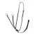 Acavallo Collier martingală - Cob, negru