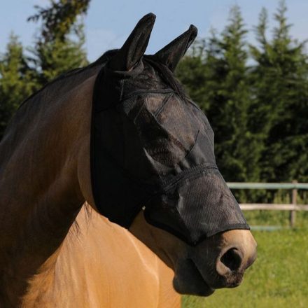 Mască de muște Umbria Equitazione cu fermoar - L, negru