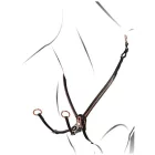 Presen Equestro rose gold cu martingală - Cob, negru