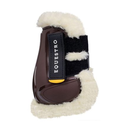 Botine Acavallo cu blana artificiala - Cob, maro
