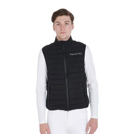 Vesta de echitatie Equestro rezistenta la vant pentru barbati - neagra, L