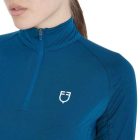 Bluză cu mânecă lungă damă Equestro - negru/roșu, L