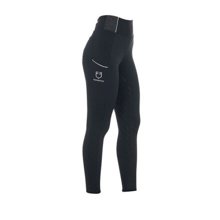 Colanți de echitație cu silicon Equestro cu strasuri - XL