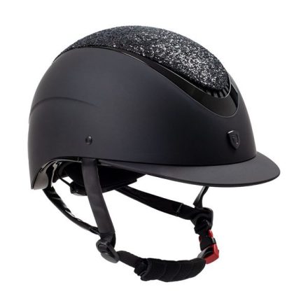 Tocă cu cristale Equestro Narrow Rim Rhinestone - L, Negru