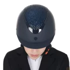 Tocă cu cristale Equestro Narrow Rim Rhinestone - L, Negru