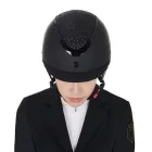 Tocă cu cristale Equestro Narrow Rim Rhinestone - L, Negru