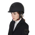 Tocă cu cristale Equestro Narrow Rim Rhinestone - L, Negru