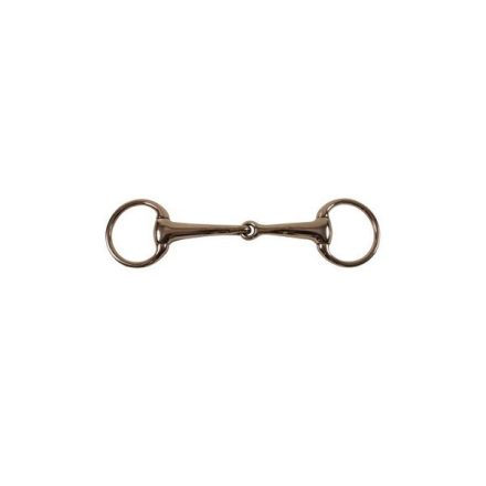 Zăbală oliv Umbria Equitazione cu inele mici - 12,5 cm