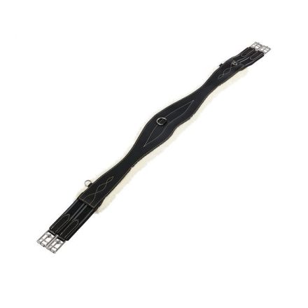 Chingă cu blăniță artificială Equestro - neagra, 110 cm