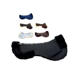 Amortizor Umbria Equitazione cu blăniță de oaie - negru