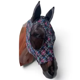   Mască anti-muște din lycra Cayuse Maska Flexy / Aztec Black (Cob/Full)
