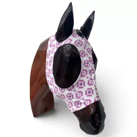   Mască anti-muște din lycra Cayuse Maska Flexy / Aztec Pink (Cob/Full)