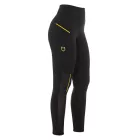Női slim fit leggings mikro mesh betétekkel