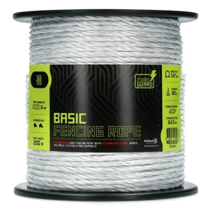 HollandAnimalCare ZoneGuard Basic 40 mm bandă electrică ciobanesc 200 m