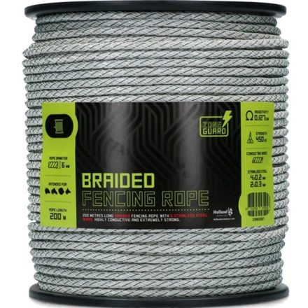 HollandAnimalCare ZoneGuard Plus 40 mm banda electrica ciobanesc maro 200 m