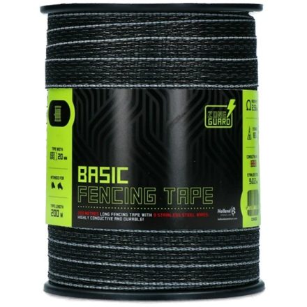 HollandAnimalCare ZoneGuard Basic 10 mm bandă electrică ciobanesc 200 m