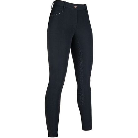 Pantaloni damă HKM Rosegold Glamour - 34, negru/rosegold