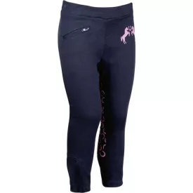 HKM Pink Pony pantaloni echitație cu silicon