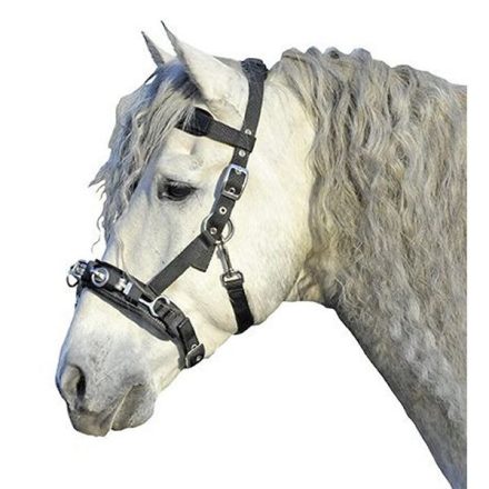 Caveson nailon Hkm - Ponei, negru