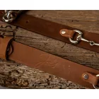 Barna bőr öv zabla csattal