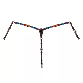 Pieptar western uleiat, cu mărgele în stil „serape”