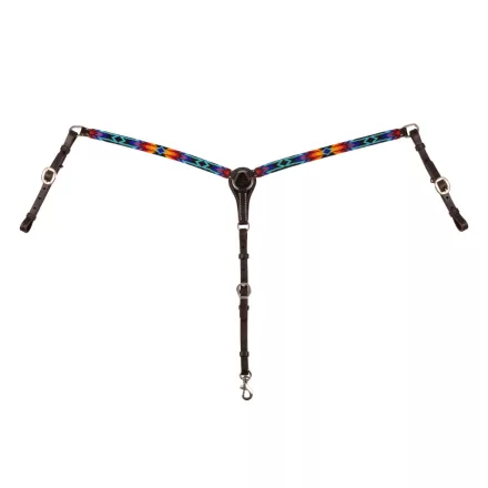 Pieptar western uleiat, cu mărgele în stil „serape”