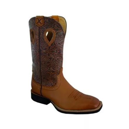 Cizme western dama Twisted X Ruff Stock - cu model floral - 36, Twisted X Ruff Stock