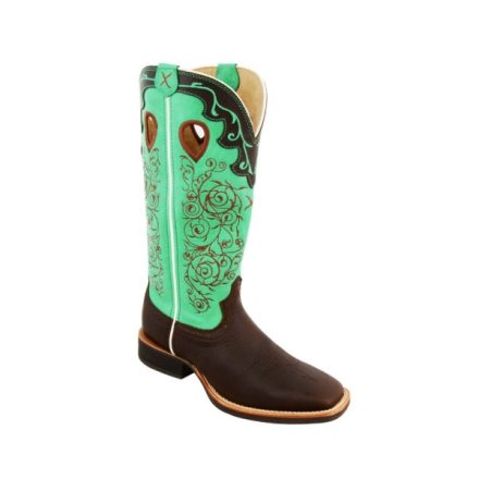 Westernwelt Twisted x Ruff Stock menta női western csizma