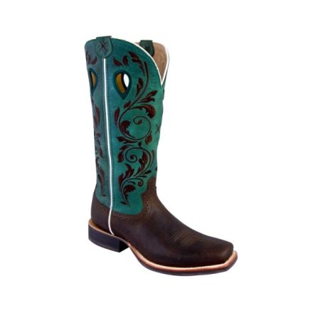 Westernwelt Twisted x Ruff Stock Turquoise női western csizma